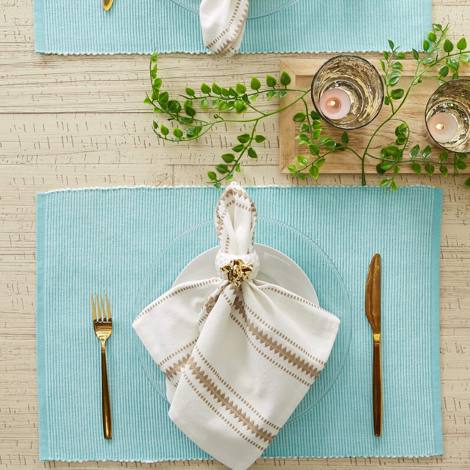 DII® 2-Tone Ribbed Placemats